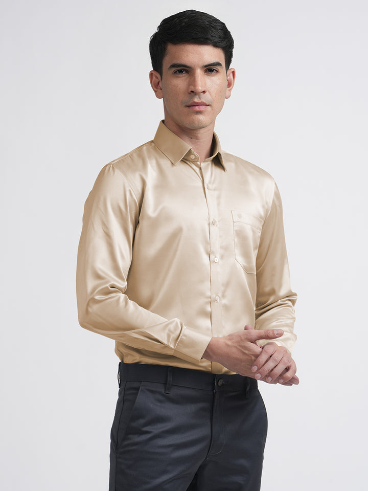 Beige Satin Premium Shirt