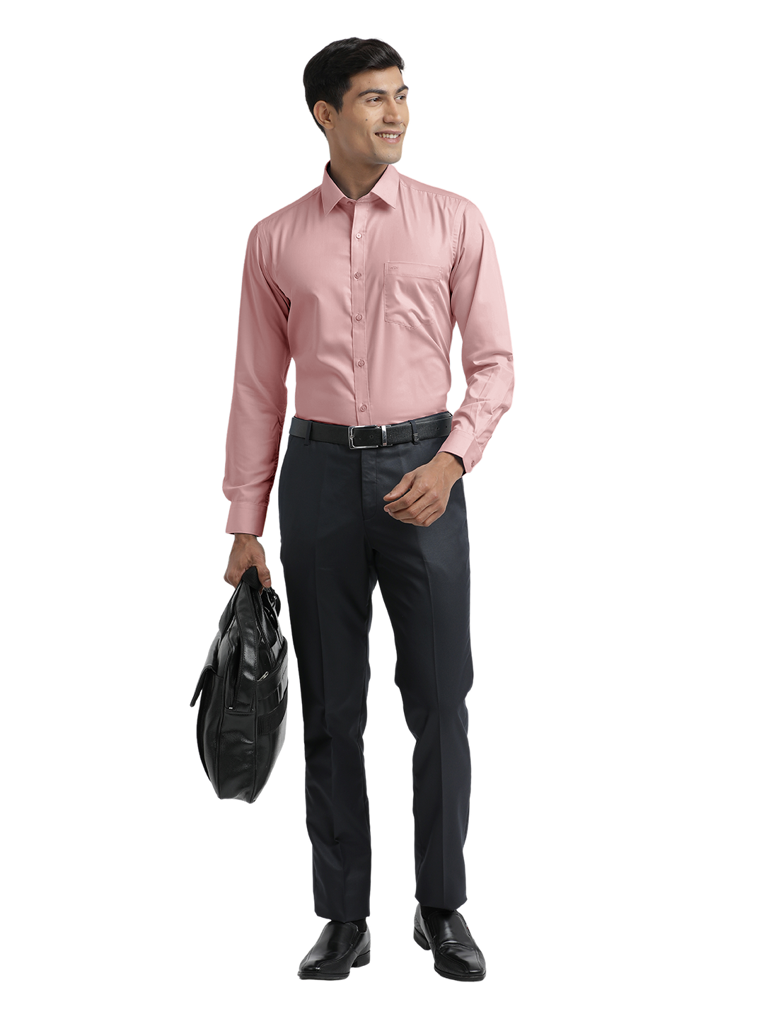 Dusty Pink Twill Wrinkle Free Solid Shirt