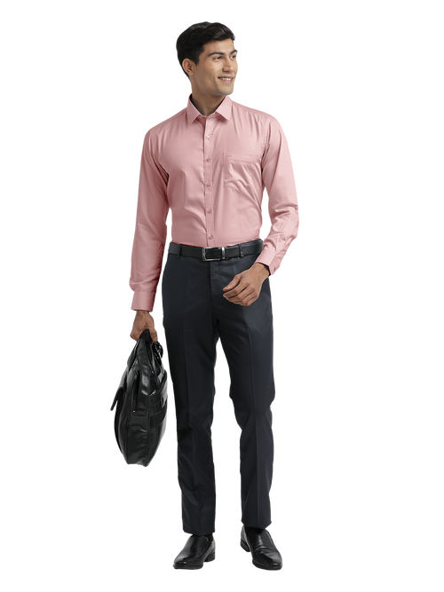 Dusty Pink Twill Wrinkle Free Solid Shirt