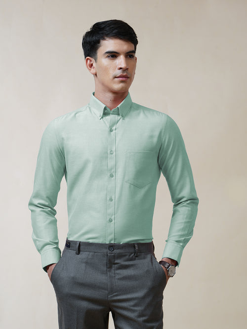 Turquoise Oxford Solid Shirt