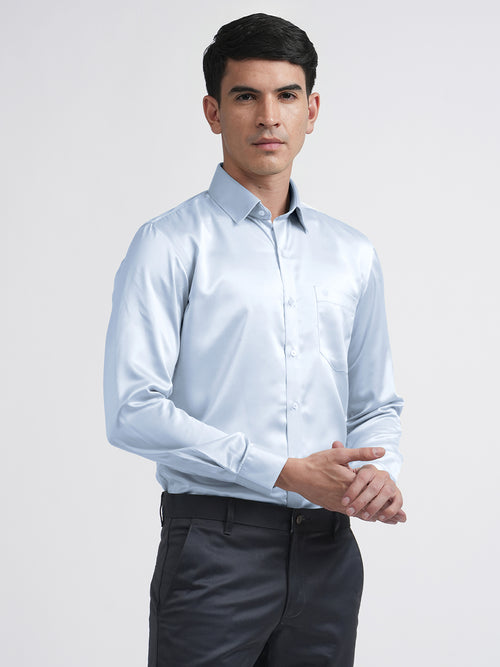 Light Blue Satin Premium Shirt