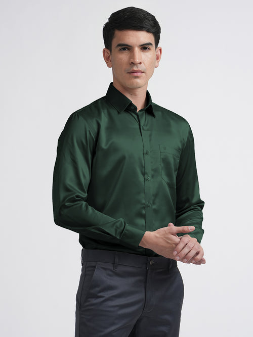 Dark Green Satin Premium Shirt