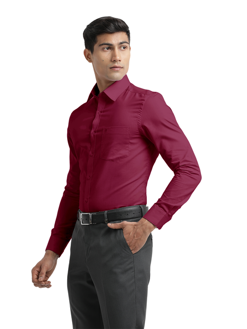 Rasberry Pink Micro Dobby Solid Shirt