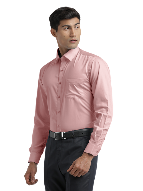 Dusty Pink Twill Wrinkle Free Solid Shirt