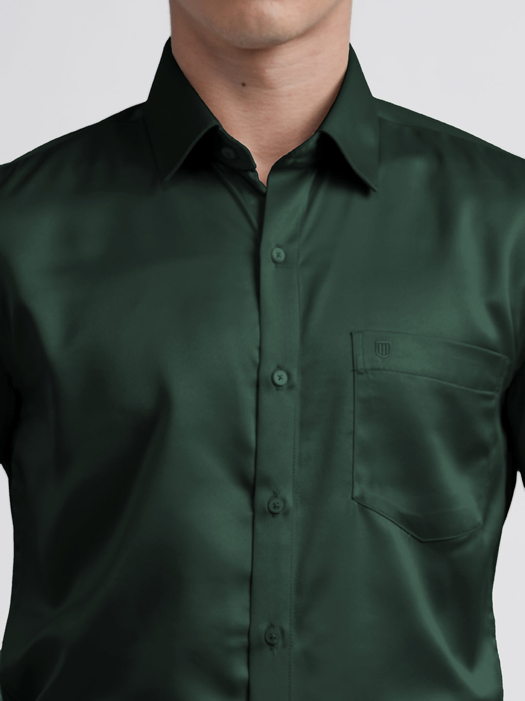 Dark Green Satin Premium Shirt