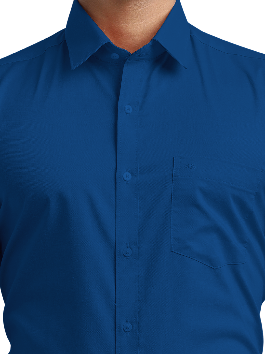 Royal Blue Micro Oxford Solid Shirt