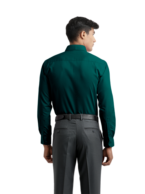 Sea Green Micro Dobby Solid Shirt