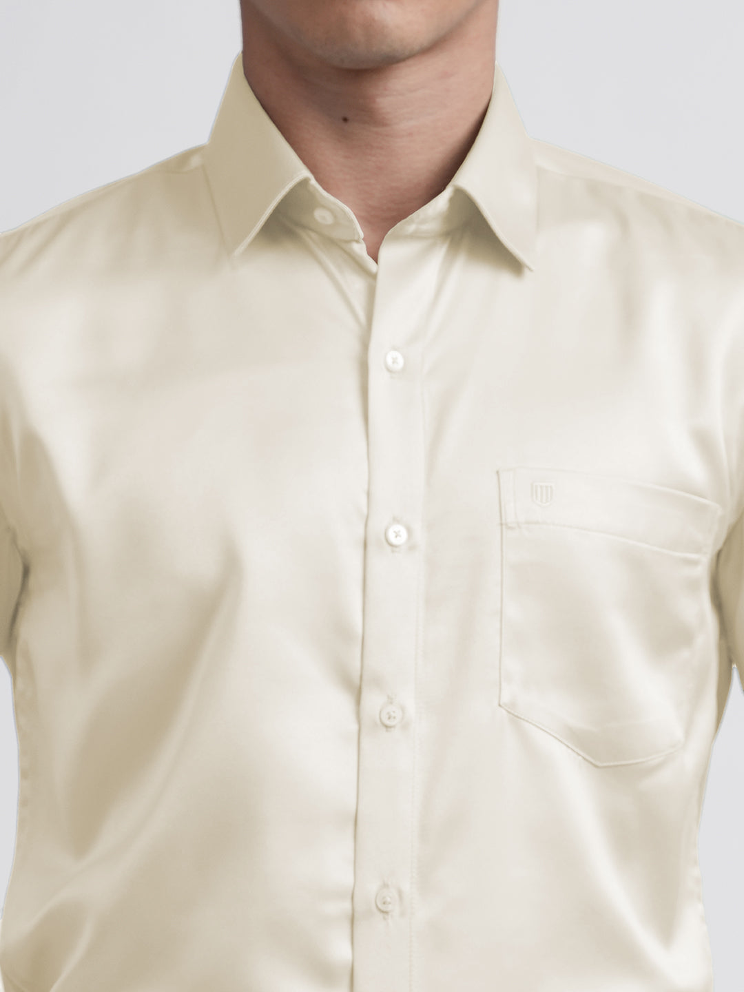 Cream Satin Premium Shirt