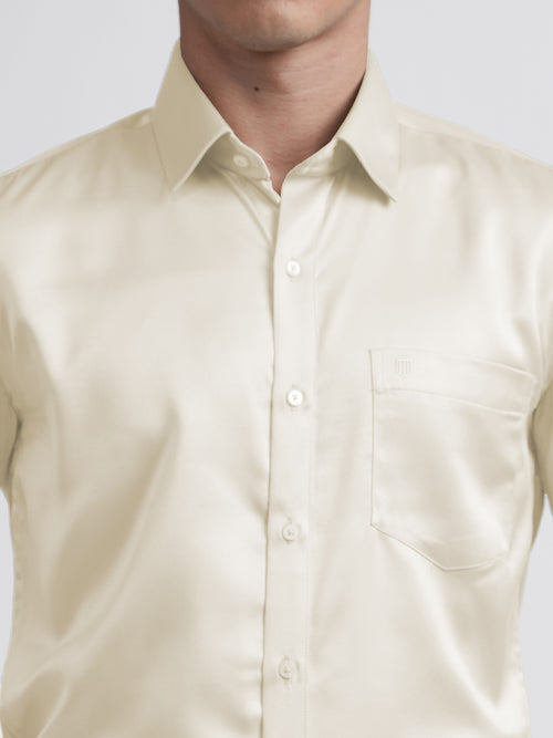 Cream Satin Premium Shirt