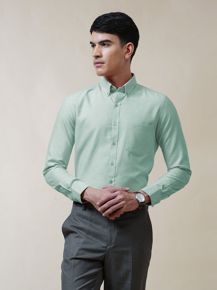 Turquoise Oxford Solid Shirt