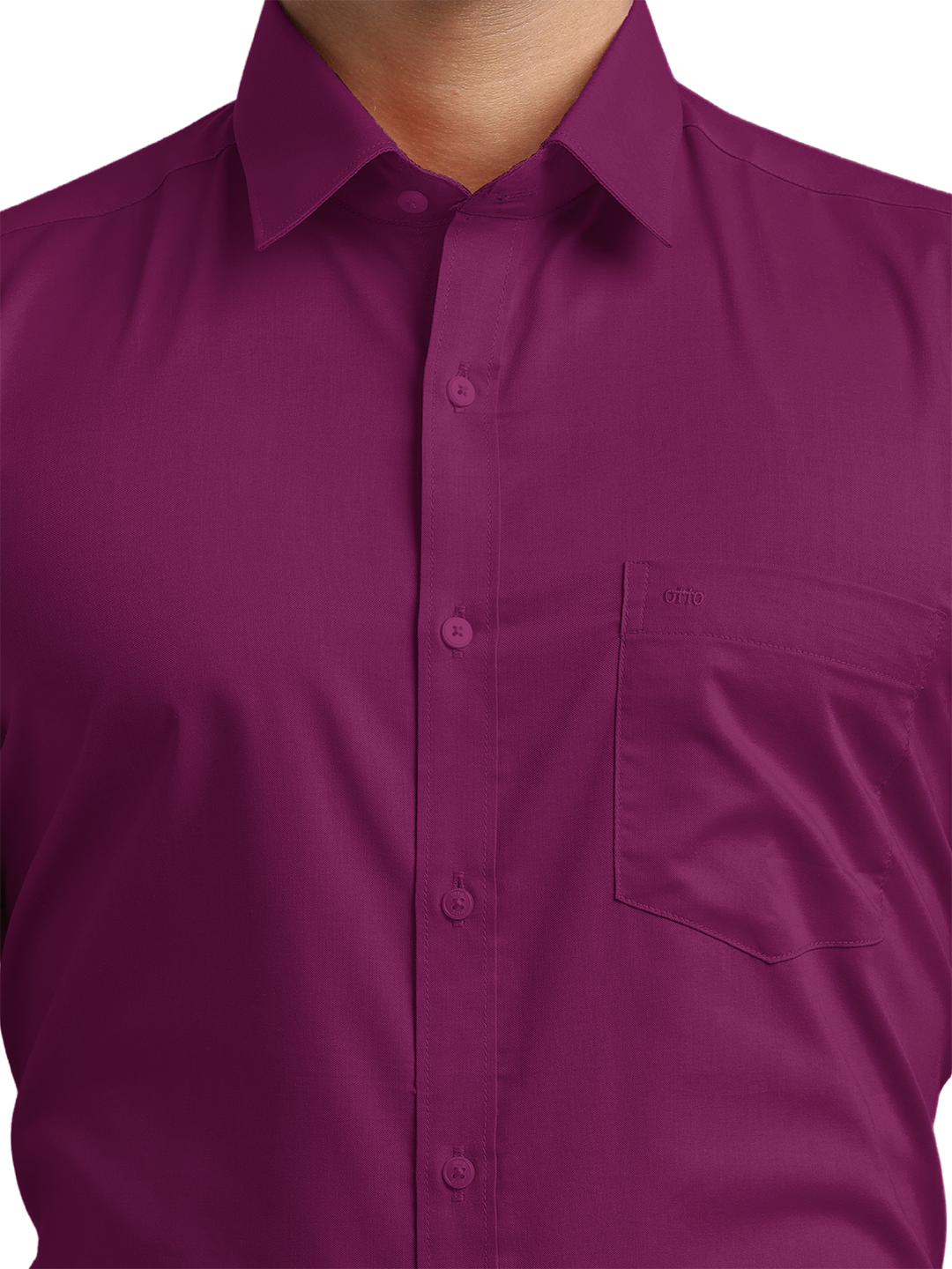 Rasberry Pink Micro Oxford Solid Shirt