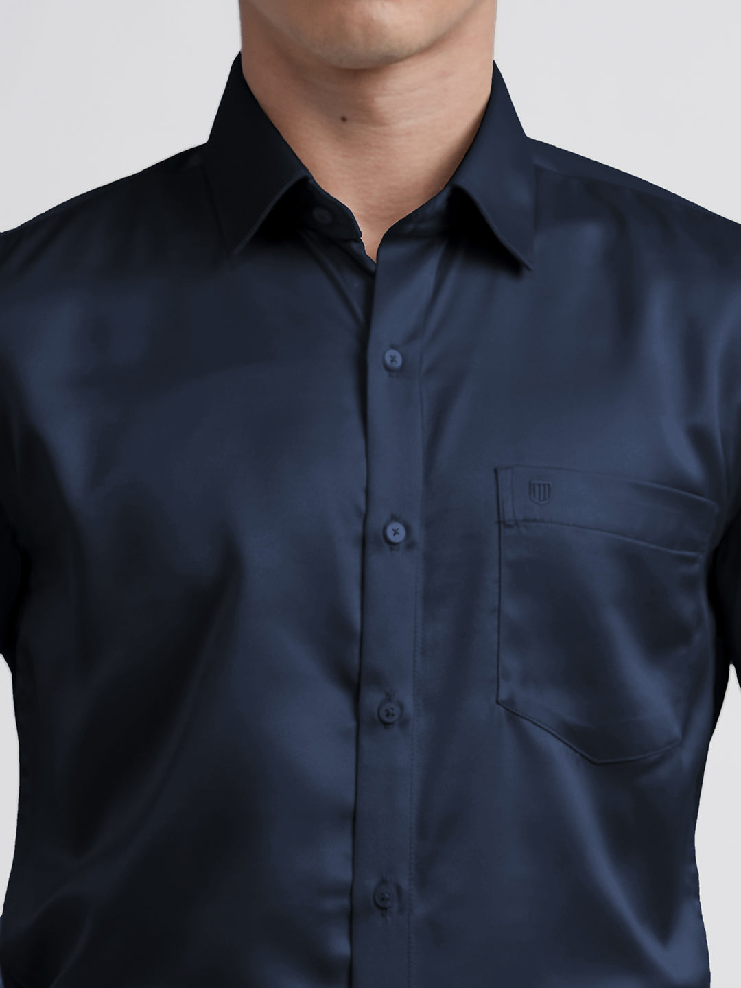 Navy Satin Premium Shirt