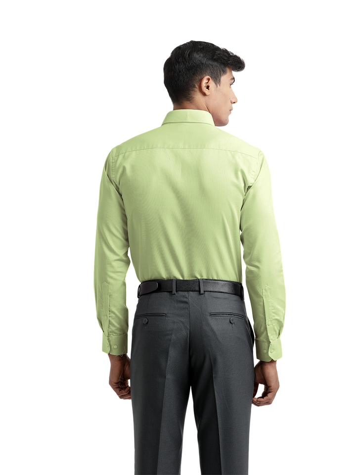 Light Green Micro Dobby Solid Shirt