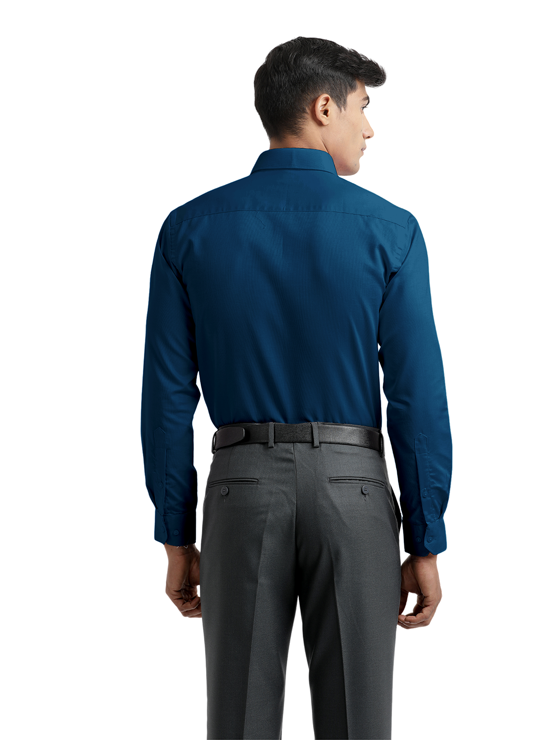 Royal Blue Micro Dobby Solid Shirt