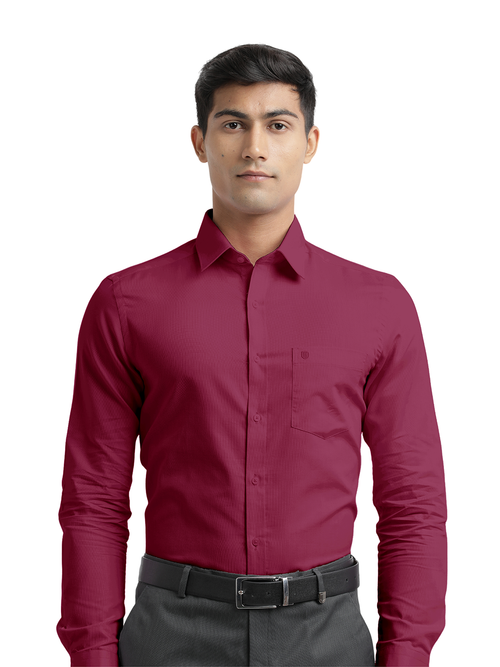 Rasberry Pink Micro Dobby Solid Shirt