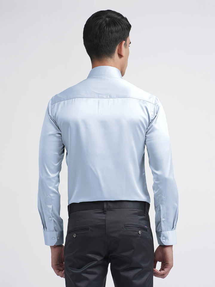 Light Blue Satin Premium Shirt