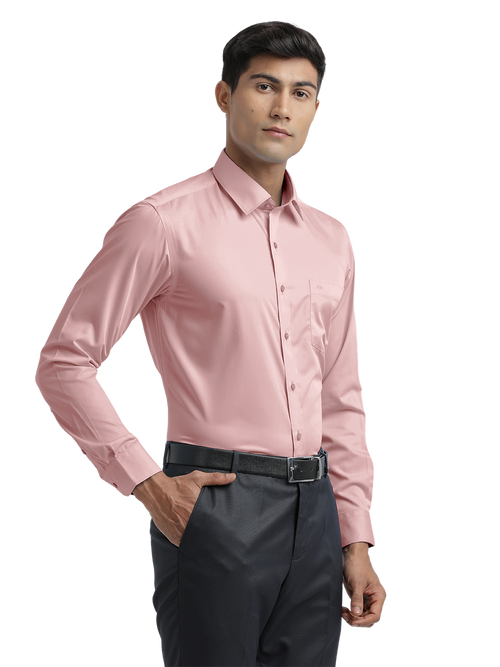 Dusty Pink Twill Wrinkle Free Solid Shirt