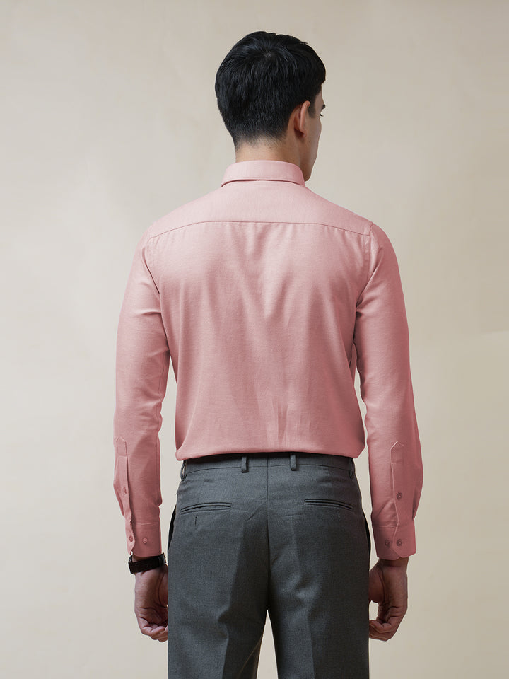 Coral Pink Oxford Solid Shirt