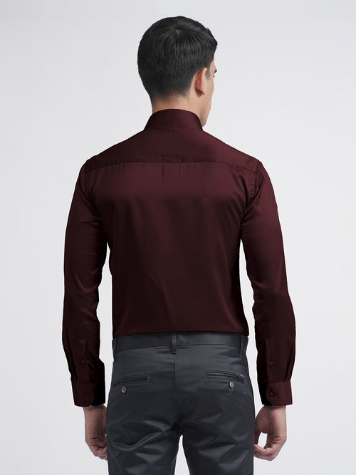 Maroon Satin Premium Shirt