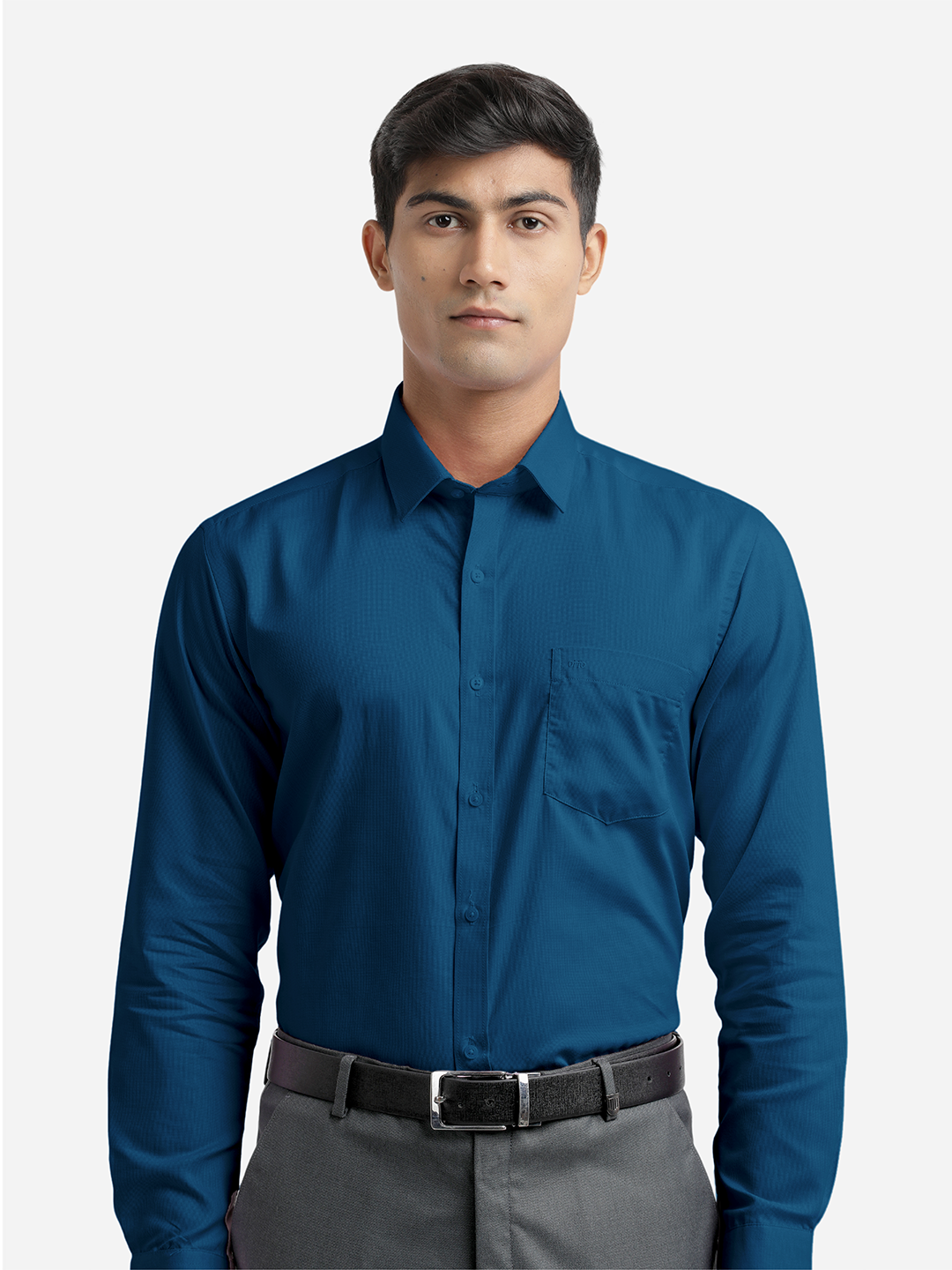 Royal Blue Micro Dobby Solid Shirt