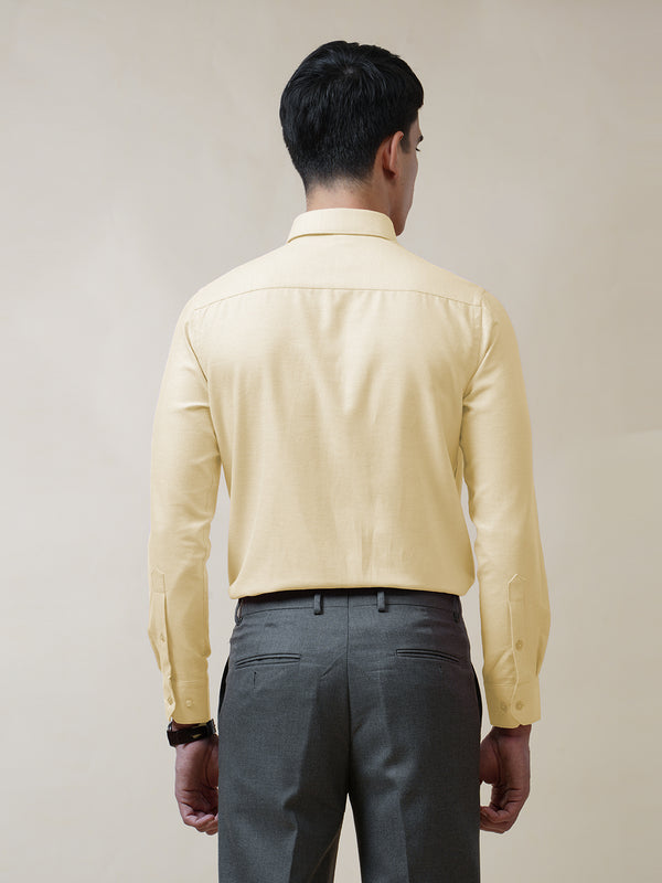 Butter Yellow Oxford Solid Shirt