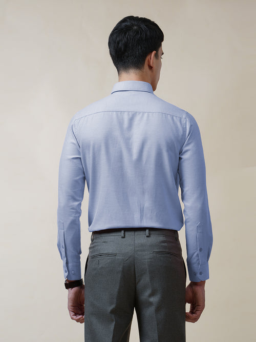 Blue Oxford Solid Shirt