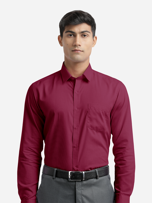 Rasberry Pink Micro Dobby Solid Shirt