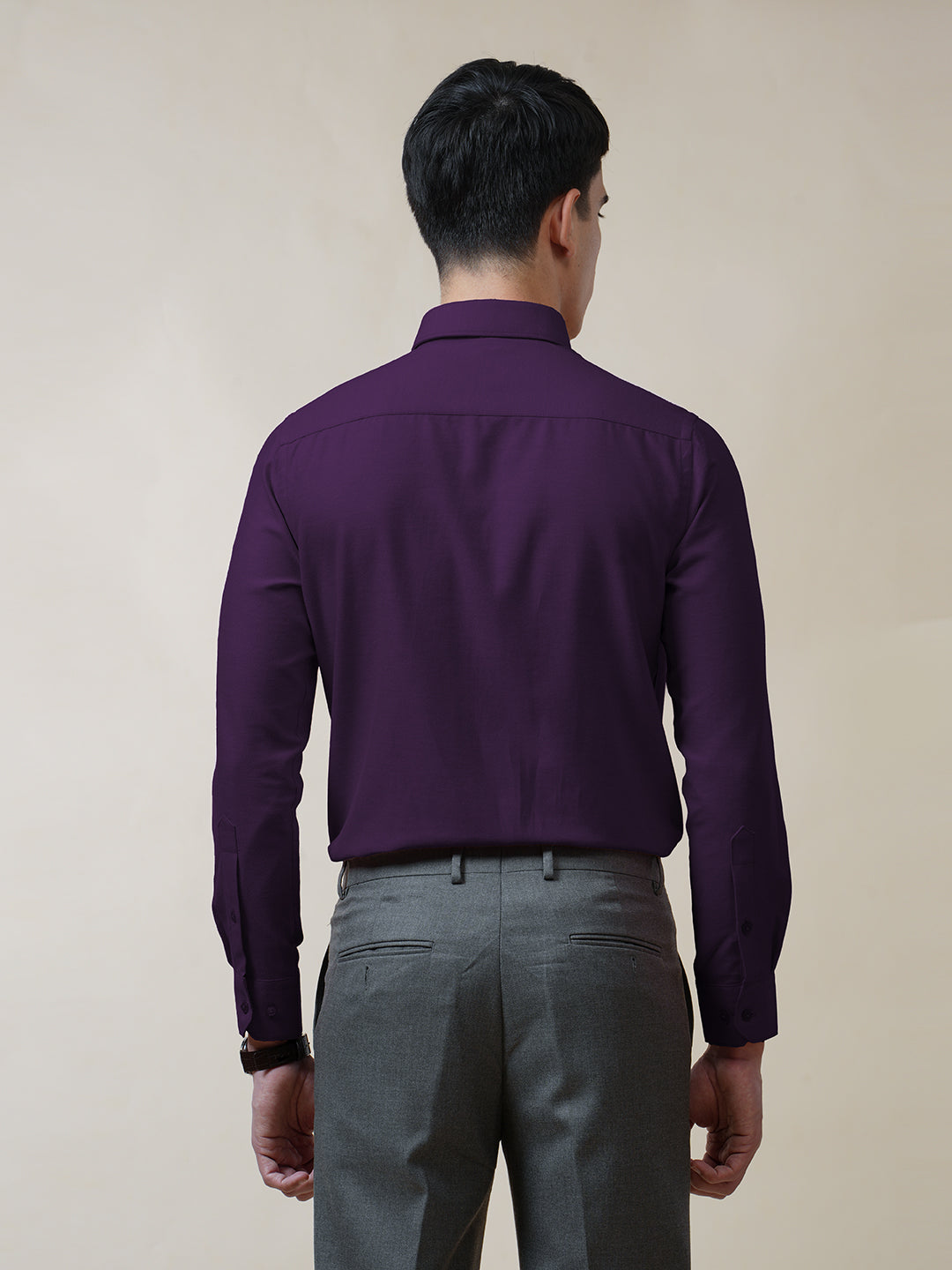 Violet Oxford Solid Shirt