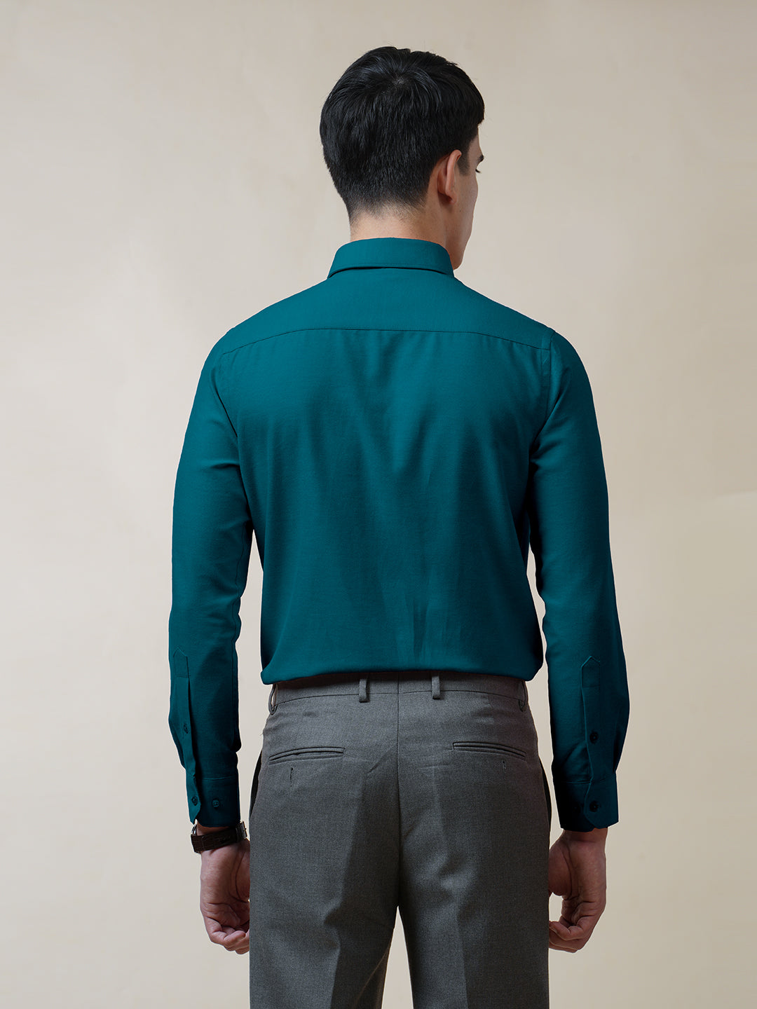 Teal Oxford Solid Shirt