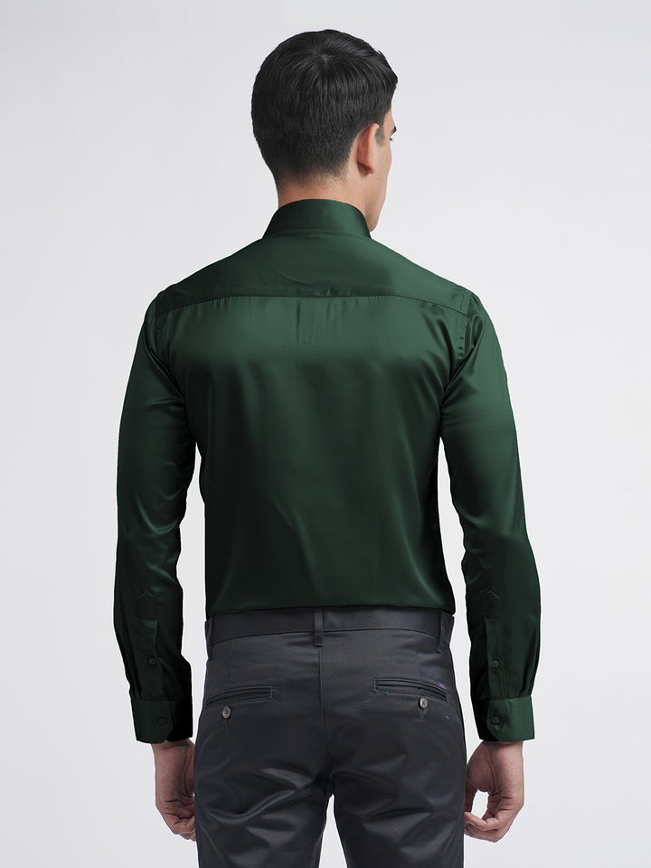 Dark Green Satin Premium Shirt