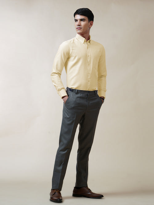 Butter Yellow Oxford Solid Shirt