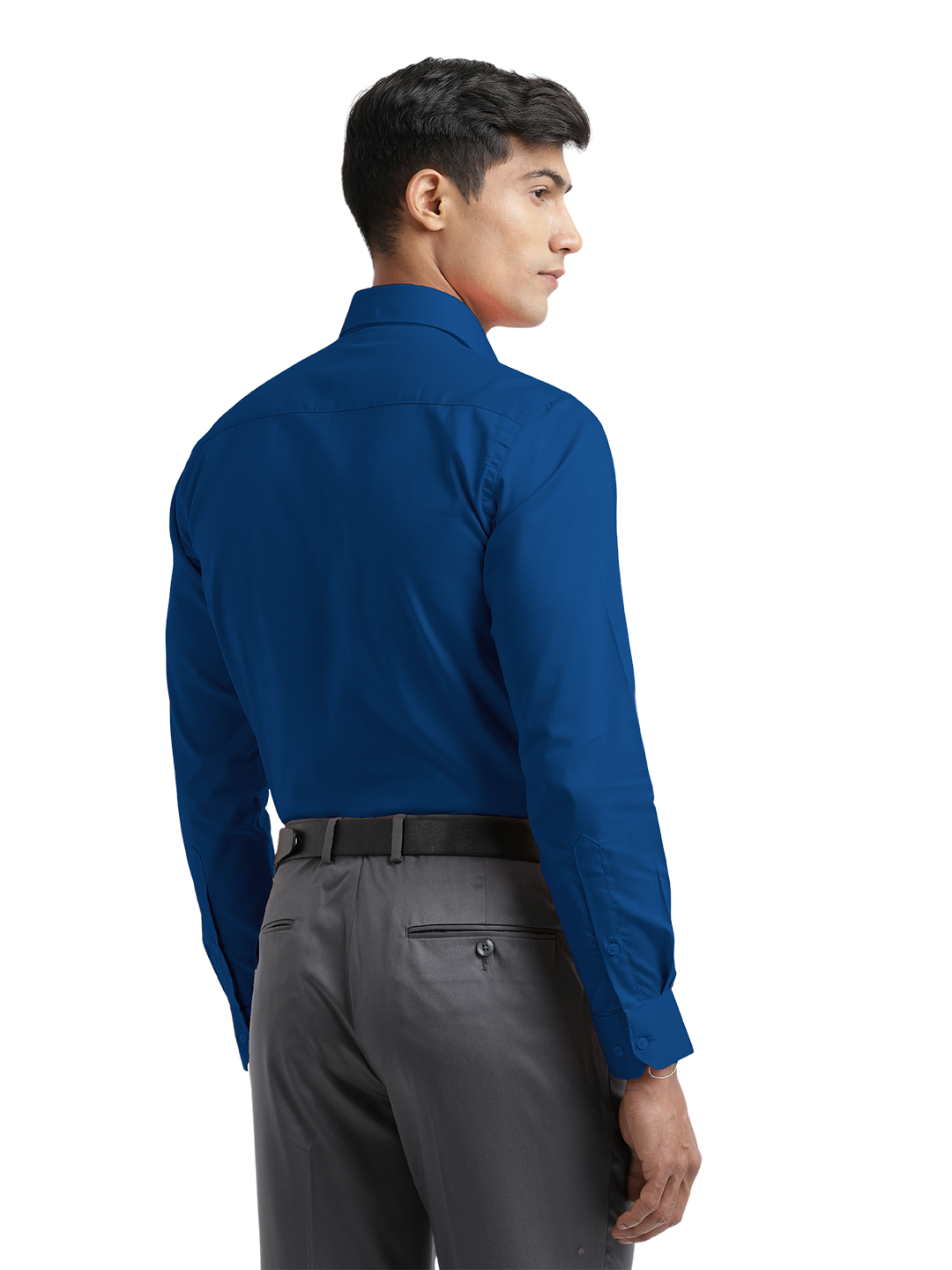 Royal Blue Micro Oxford Solid Shirt