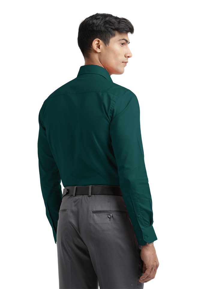 Sea Green Micro Oxford Solid Shirt