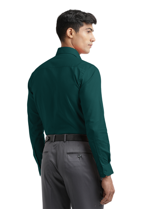 Sea Green Micro Oxford Solid Shirt