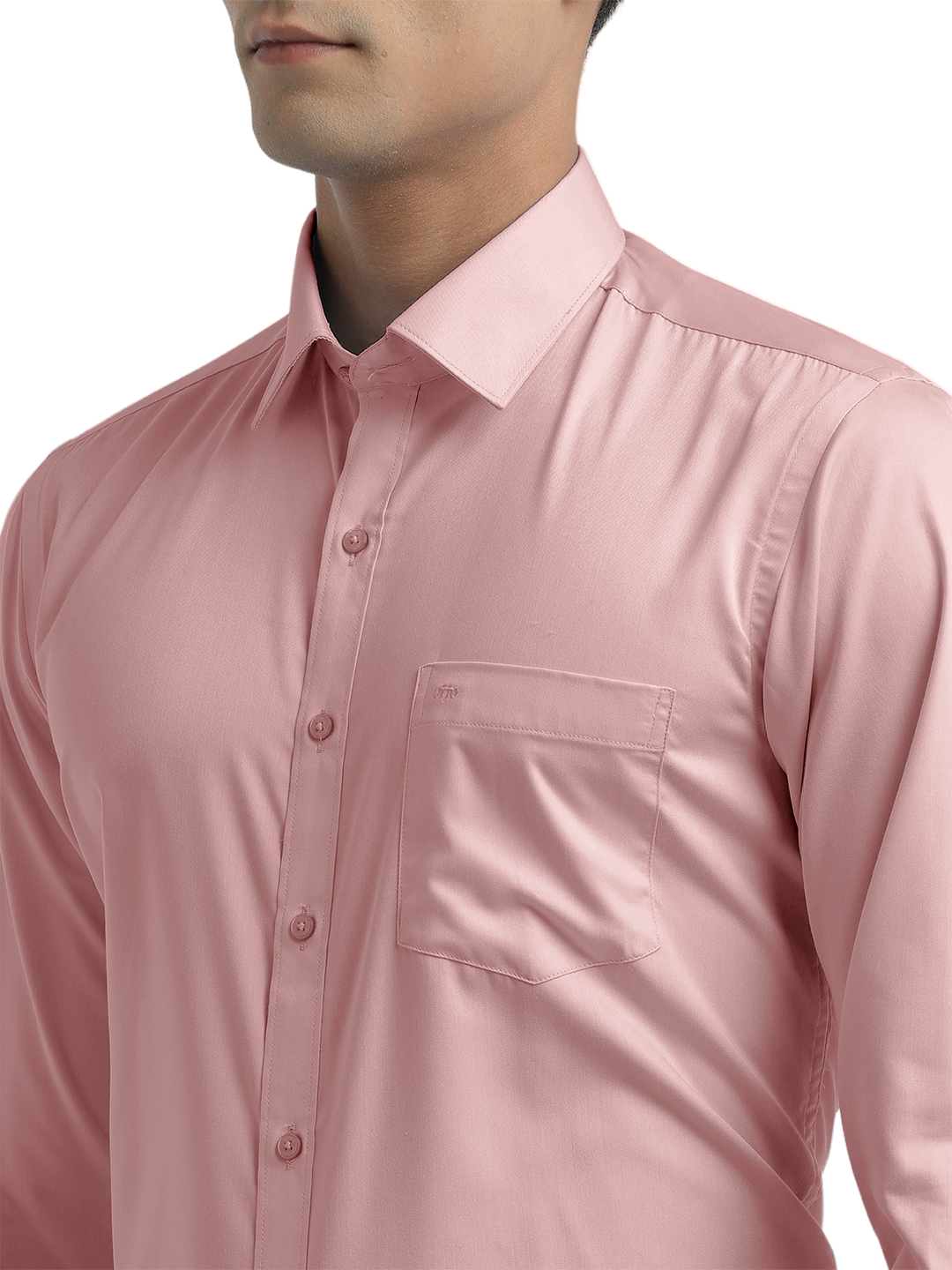 Dusty Pink Twill Wrinkle Free Solid Shirt