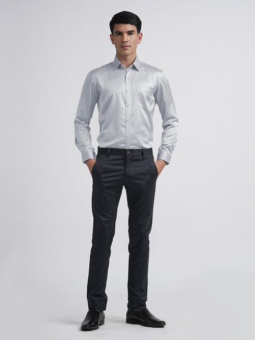 Steel Grey Satin Premium Shirt