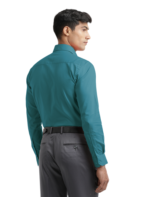 Sky Blue Micro Oxford Solid Shirt