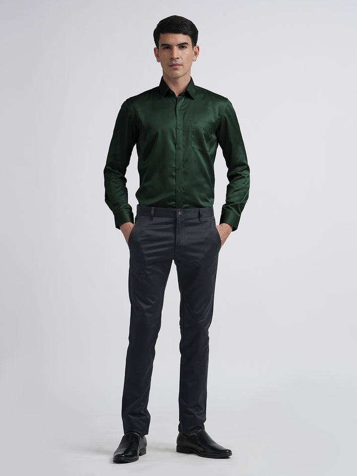 Dark Green Satin Premium Shirt