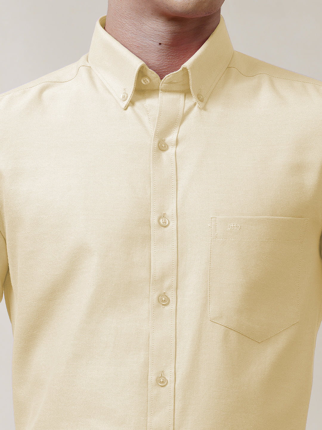 Butter Yellow Oxford Solid Shirt