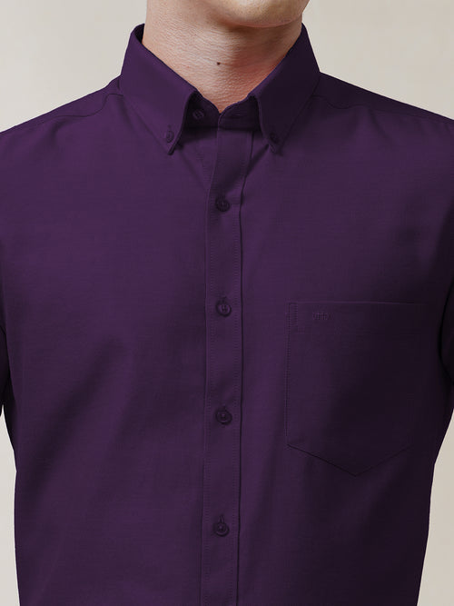 Violet Oxford Solid Shirt