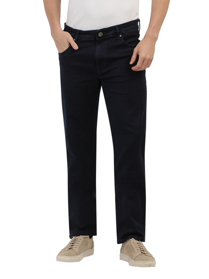 Blue Denim Stretch Trousers