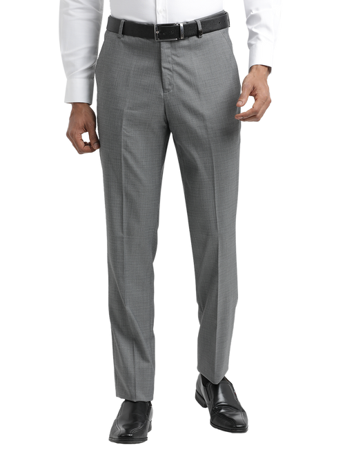 Grey YD Dobby Formal Trousers