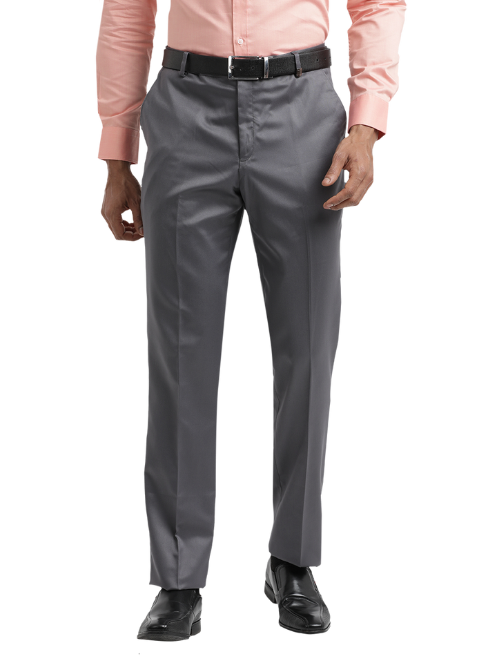 S.Grey Satin Formal Trousers