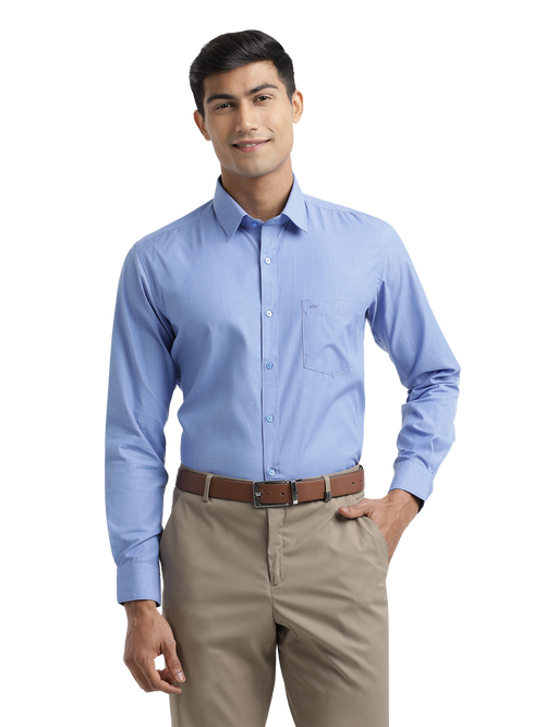 Blue Fil-a-Fil Solid Shirt