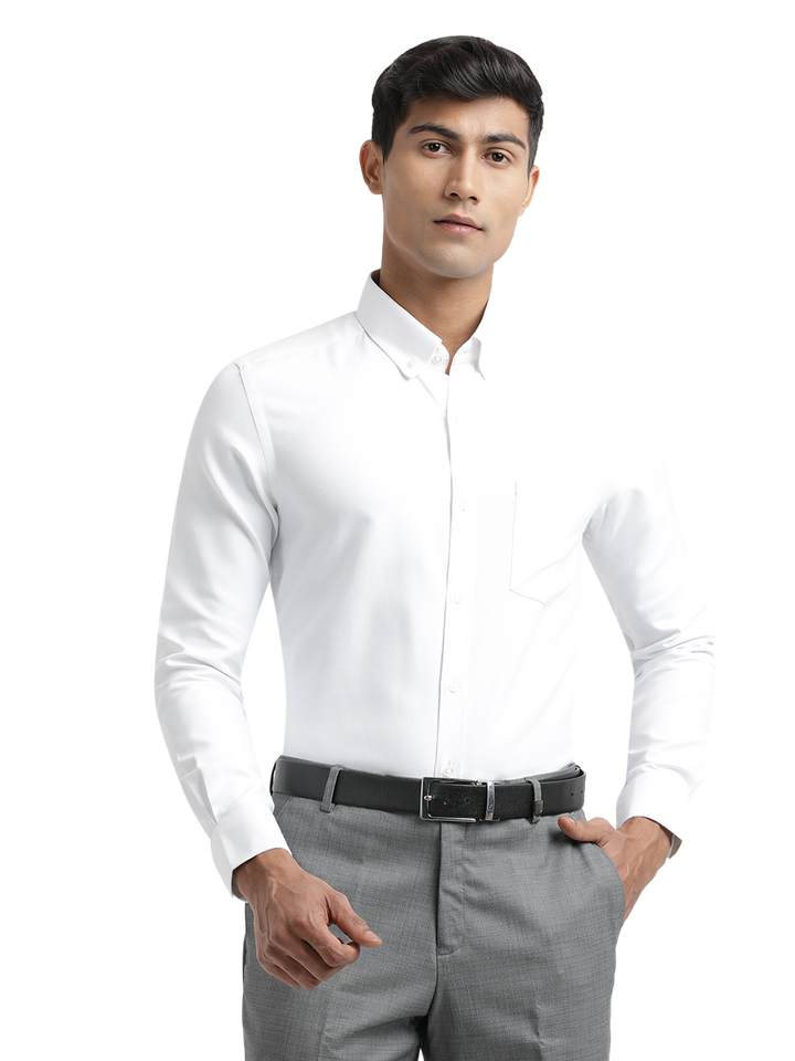 White Oxford Solid Shirt