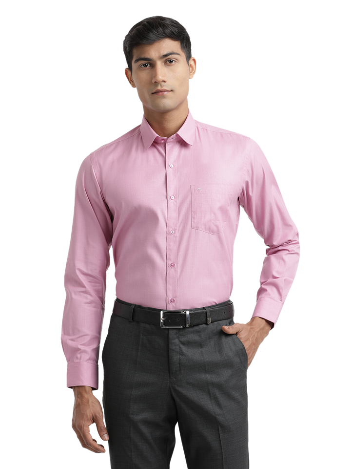 Pink Fil-a-Fil Solid Shirt