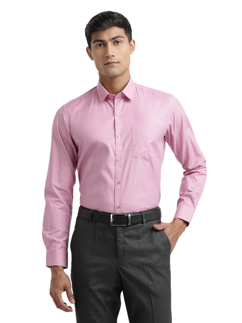 Pink Fil-a-Fil Solid Shirt