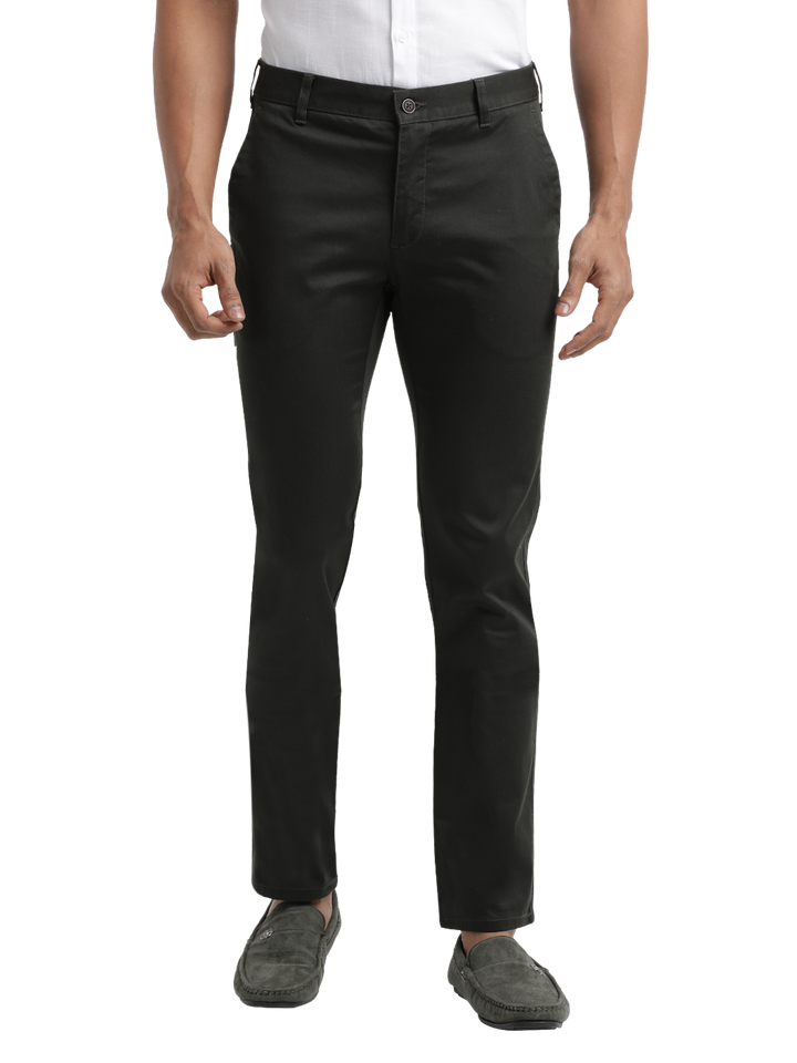 Dk.Olive Casual Core Trousers - HECTOR_DK.OLIVE