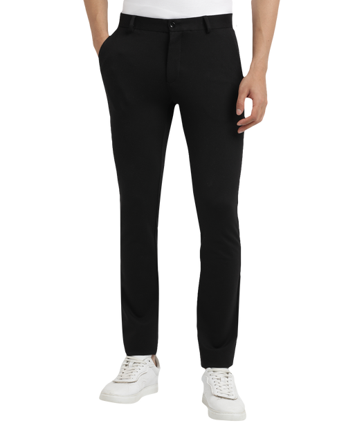 Jet Black Casual Core Trousers