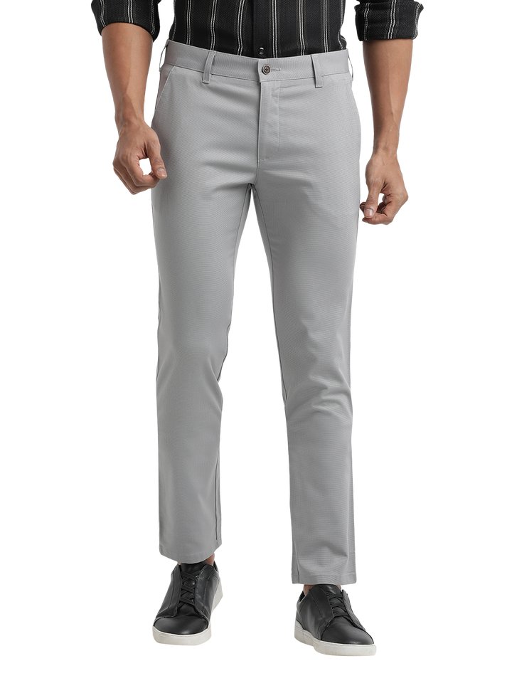 Light Grey Casual Core Trousers